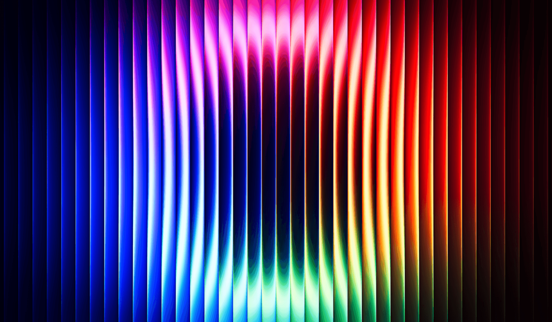 Colorful spectrum data visualization