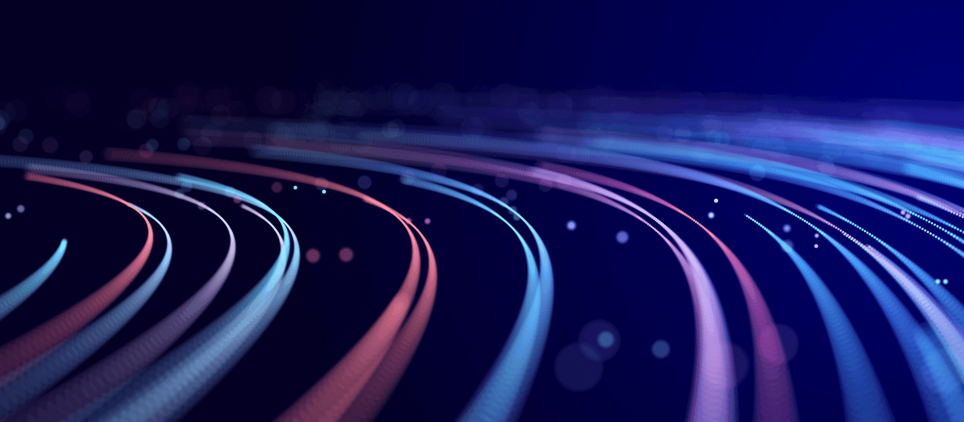 Abstract fiber optic data flow